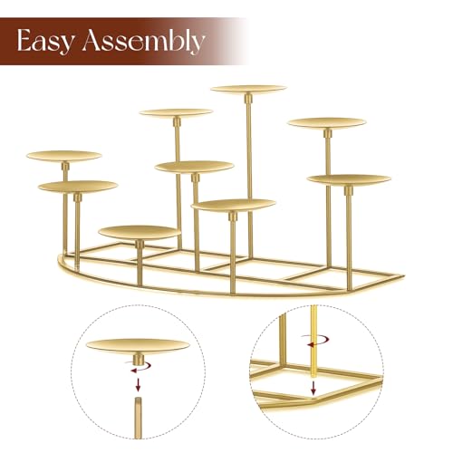 Black Metal Pillar Candle Holder H838