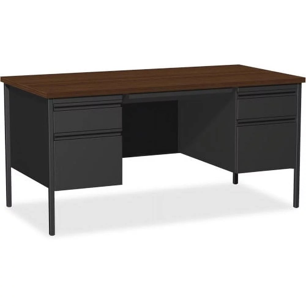 Black Walnut Double-Pedestal Desk U51864