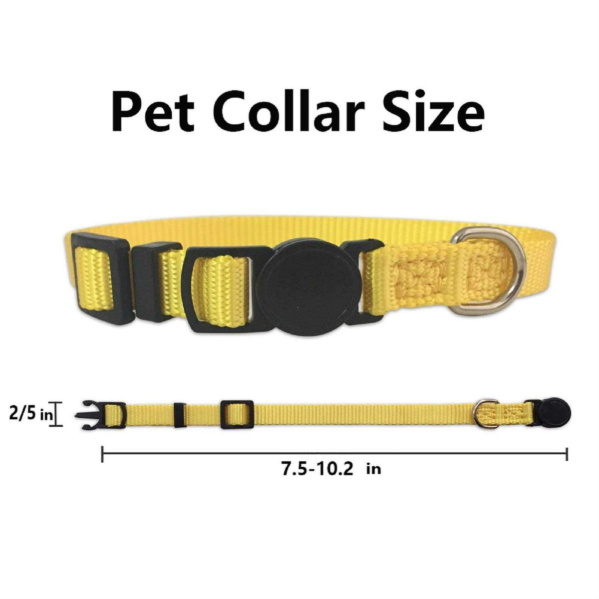 Soft Nylon Adjustable Breakaway Puppy ID Collar 14 Pc I290105