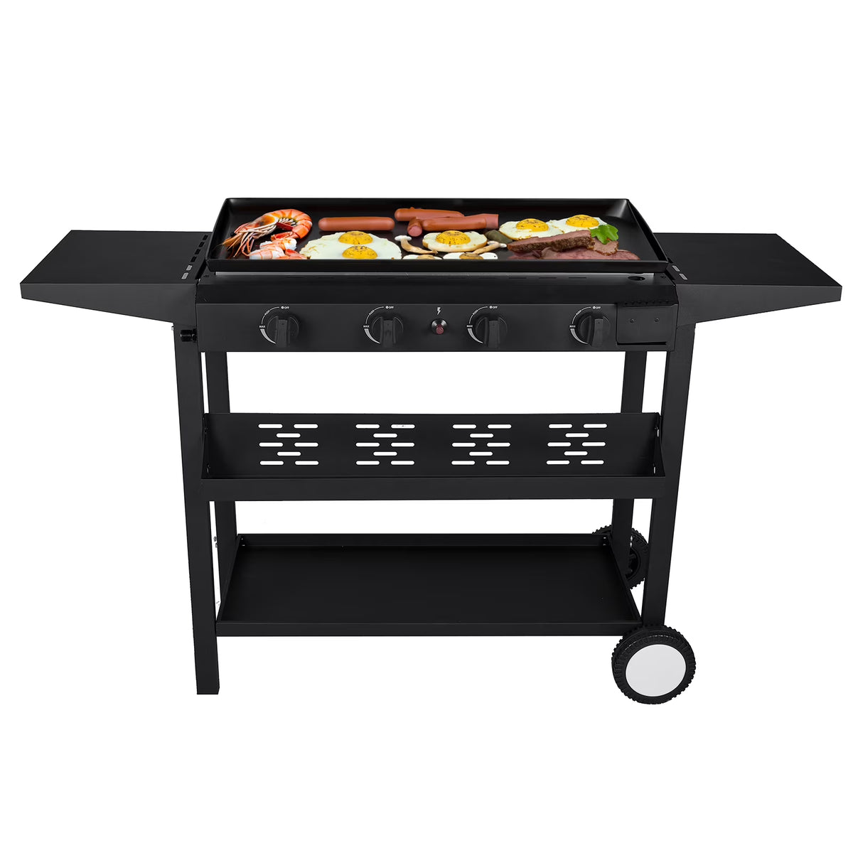 4-Burner Propane Gas BBQ Grill Cooking Station N188