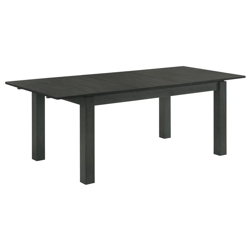 5-piece Rectangular Dining Set Grey and Black D38290