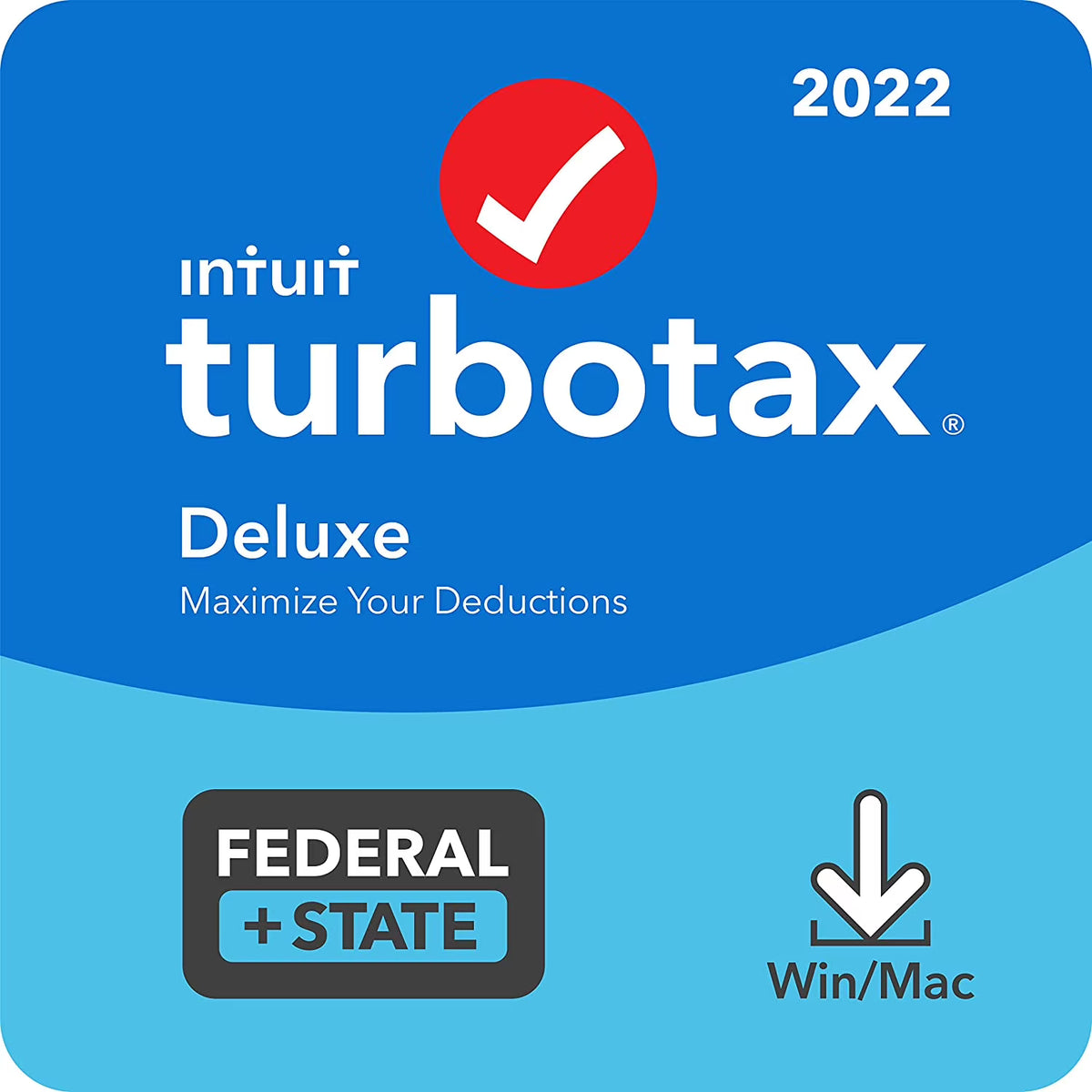 TurboTax Deluxe + State 2022 PC/Mac Q3286