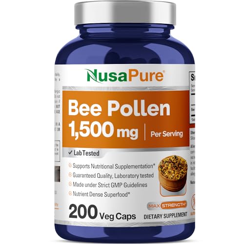 Bee Pollen 1500mg 200 Veggie Caps A6012