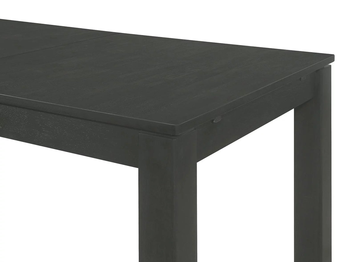 5-piece Rectangular Dining Set Grey and Black D38290