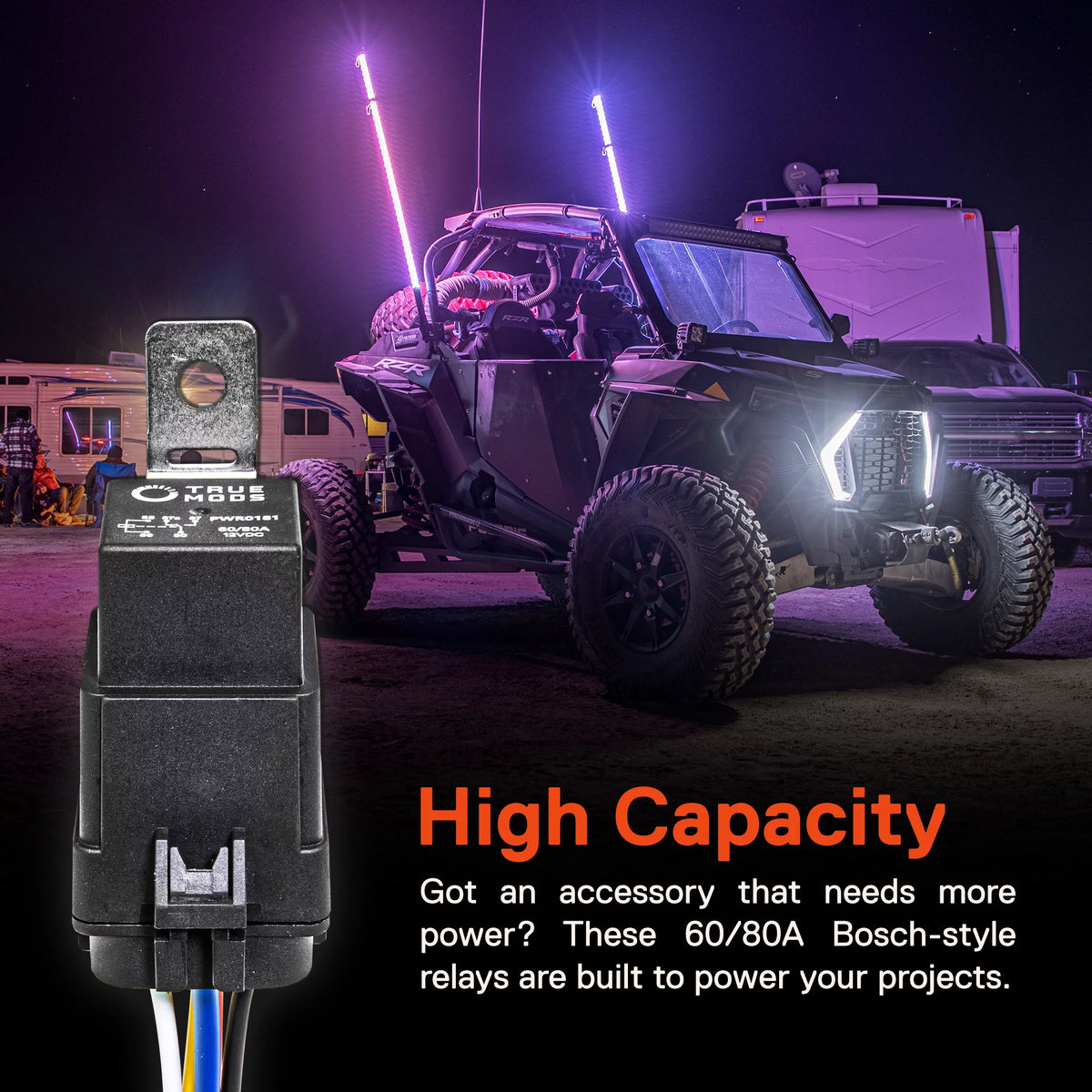 5 Pack 12V Waterproof Relay Kit 60/80 Amp M18233