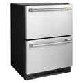 5.7 Cu. Ft. Built-In Dual-Drawer Refrigerator Stainless Steel V4606