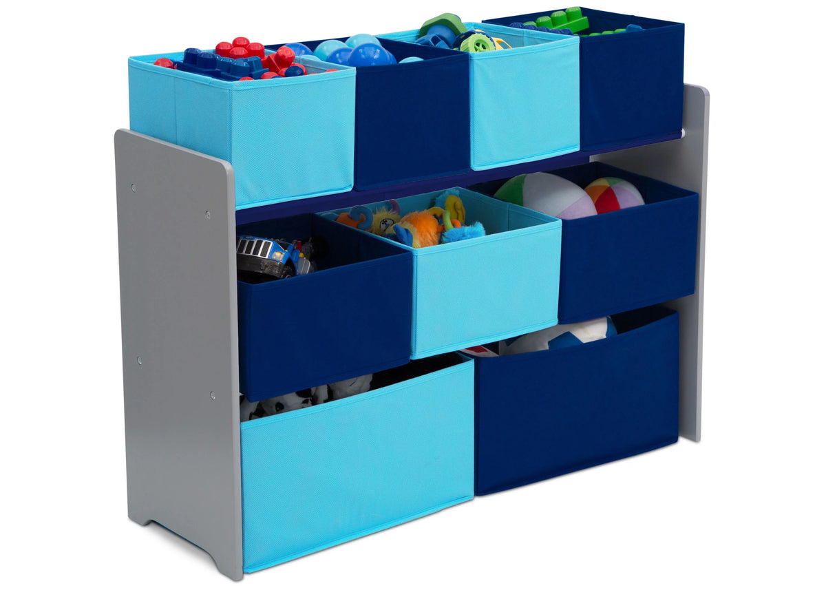Grey Toy Organizer with Storage Bins C342767