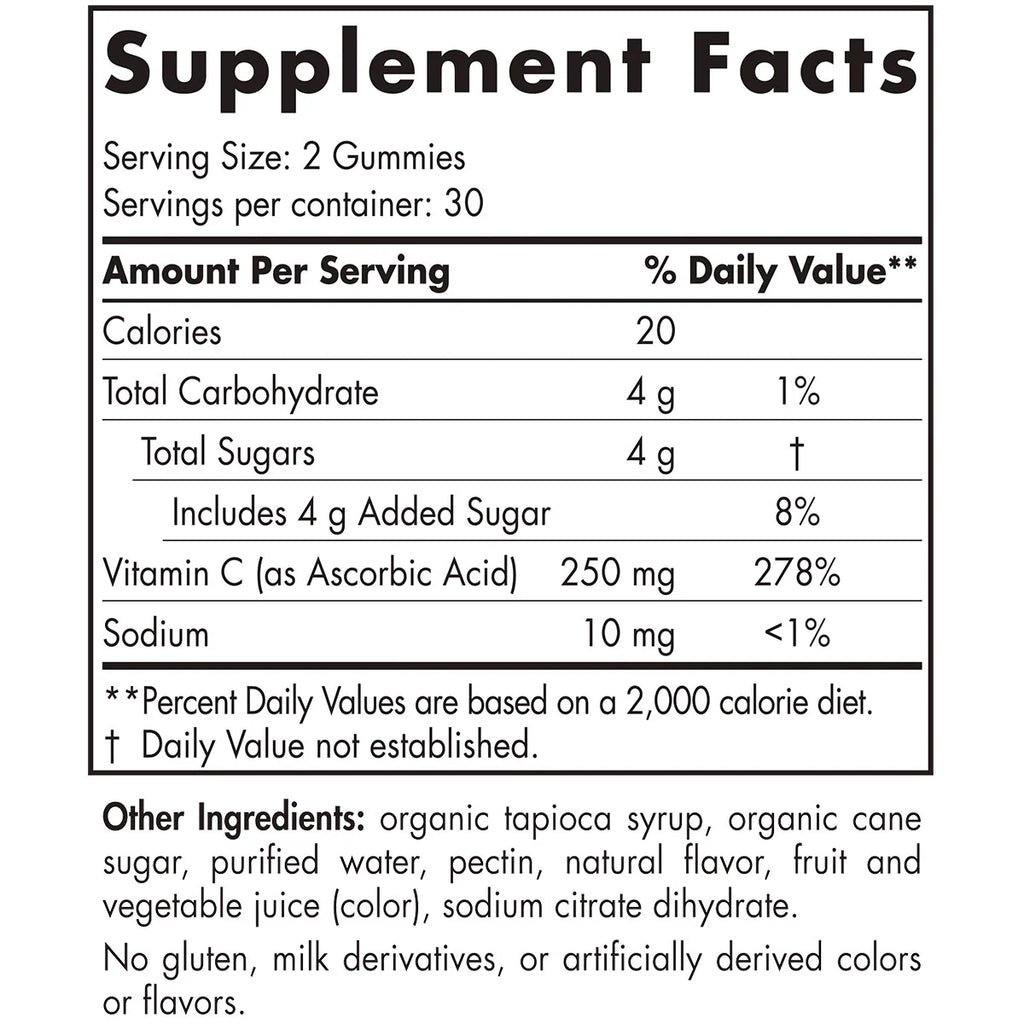 Vitamin C Gummies 250 mg T54761