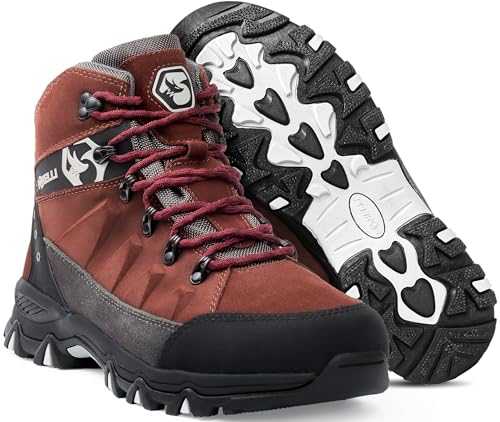 Waterproof Breathable Lightweight Suede Leather Hiking Boots J964107